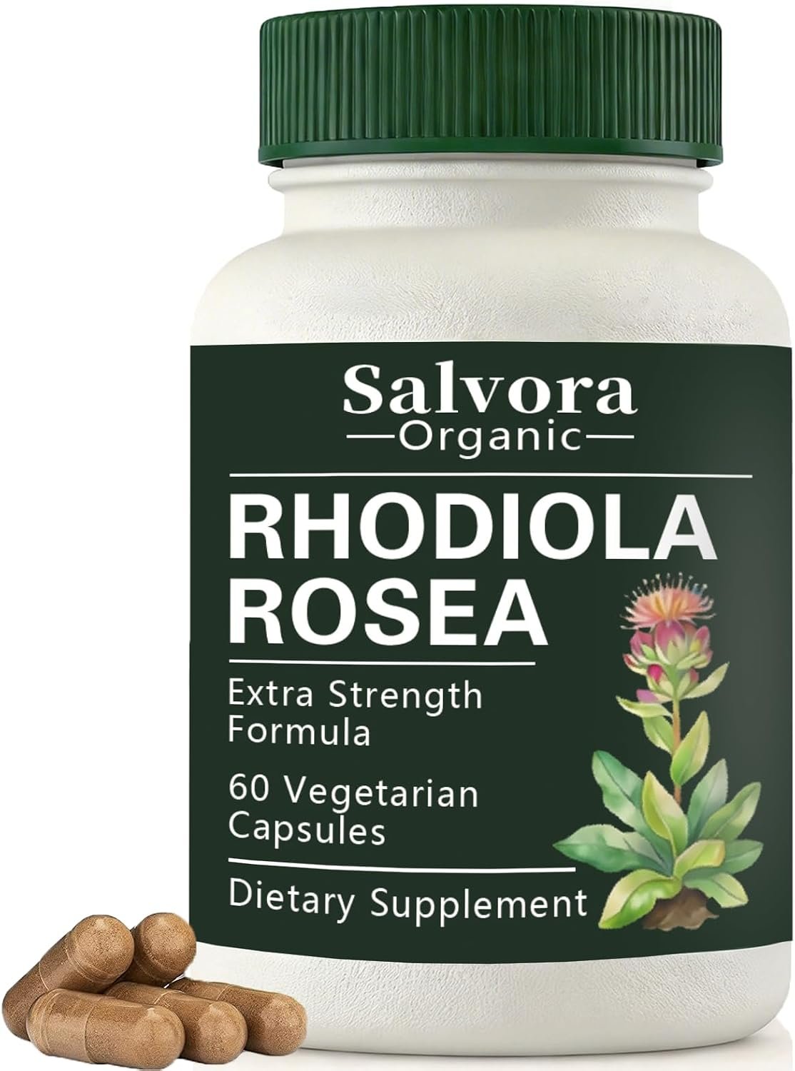 Rhodiola Rosea, Rhodiola Rosea Supplement,Non-GMO,60 Capsules (1PCS)