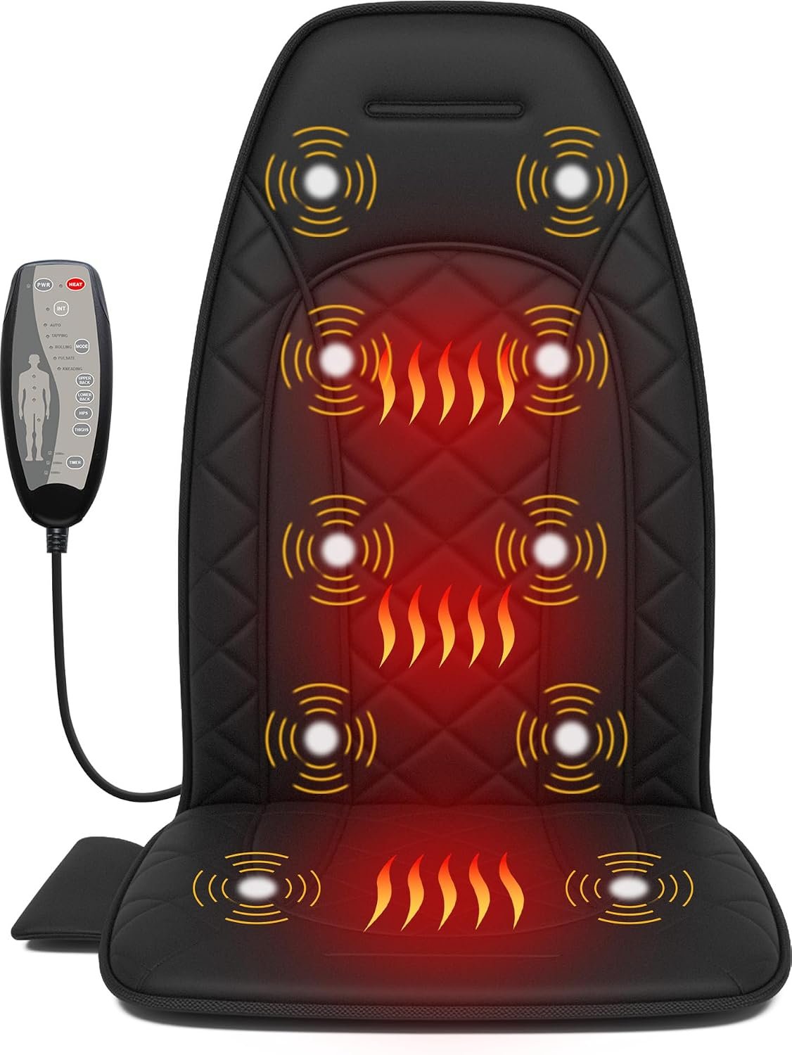 Vibration Back Massager with Heat,Chair Massager