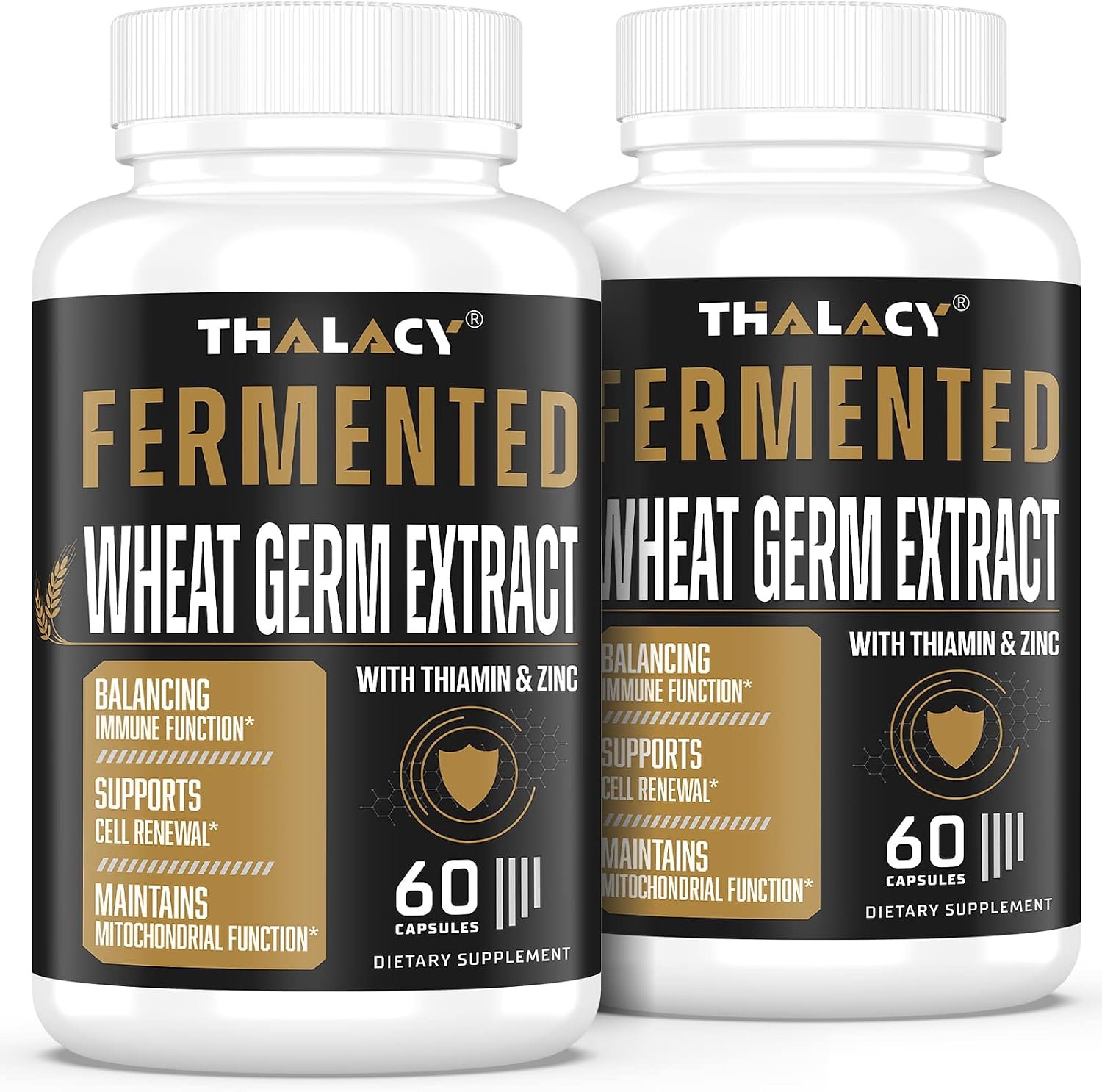Spermidine Supplement, Wheat Germ Extract & Zinc, 120 Capsules