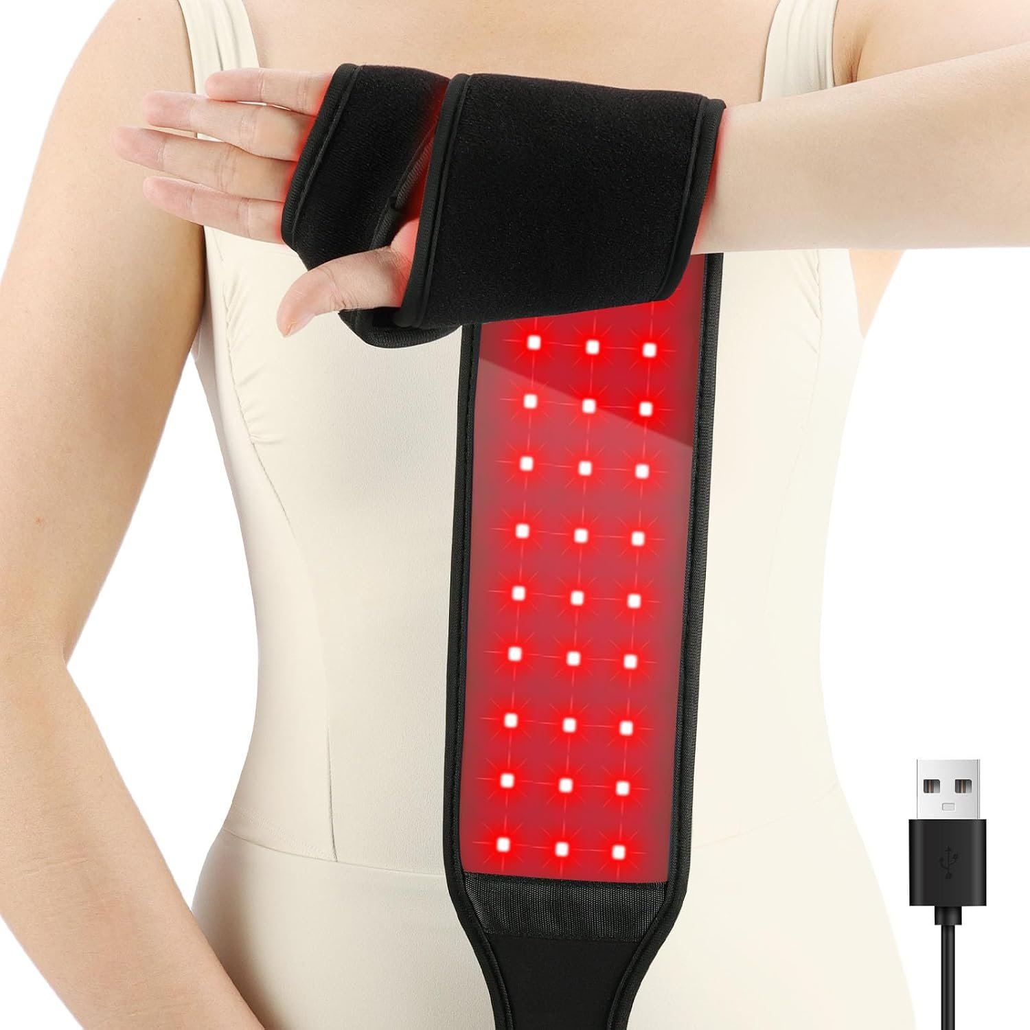Comfytemp Red Light Therapy Wrap for Body, 37”, 63 LEDs