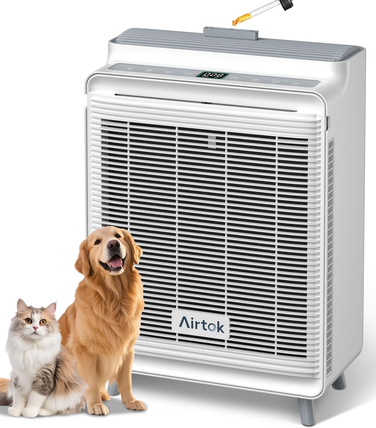 AIRTOK Pet Air Purifier for Home Large Room Up to 2240 Ft² in 1 Hr, AP2801
