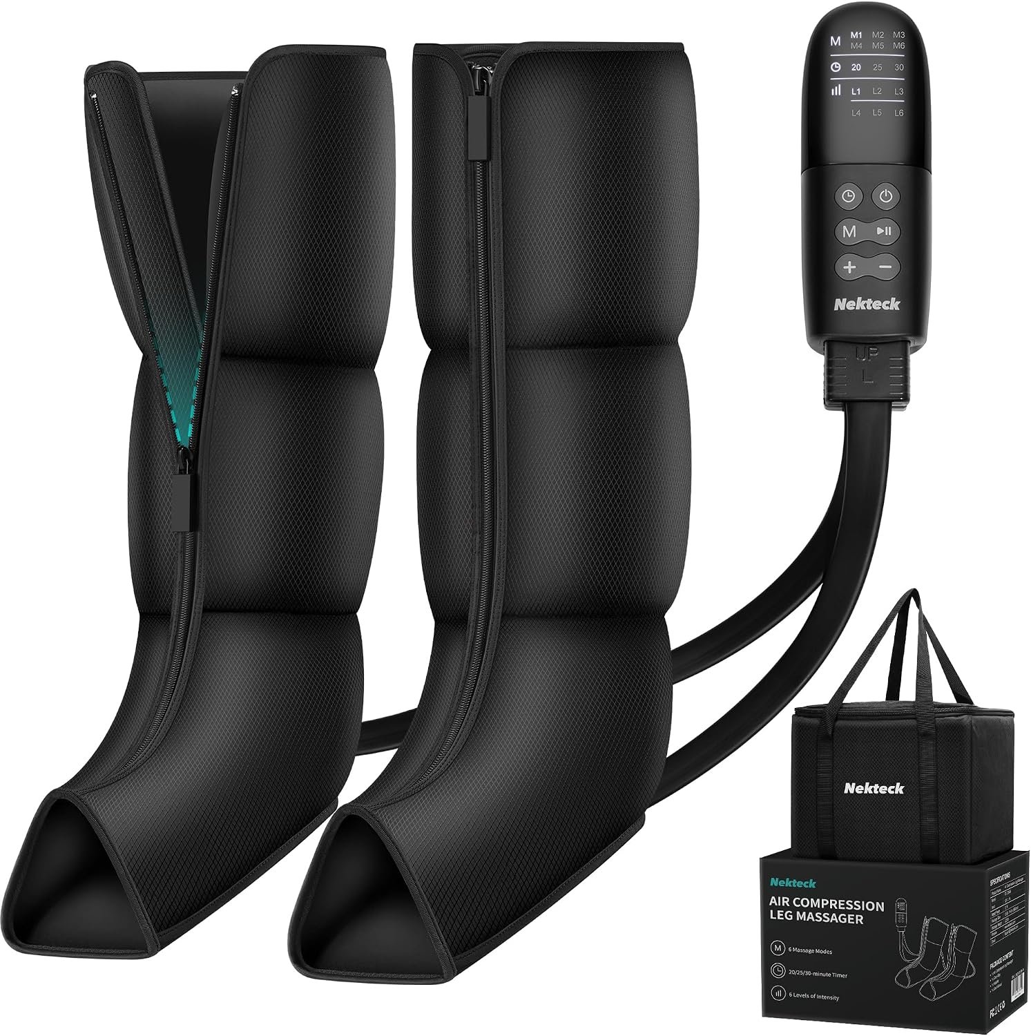 Nekteck Air Compression Leg Massager for Circulation and Pain Relief FSA