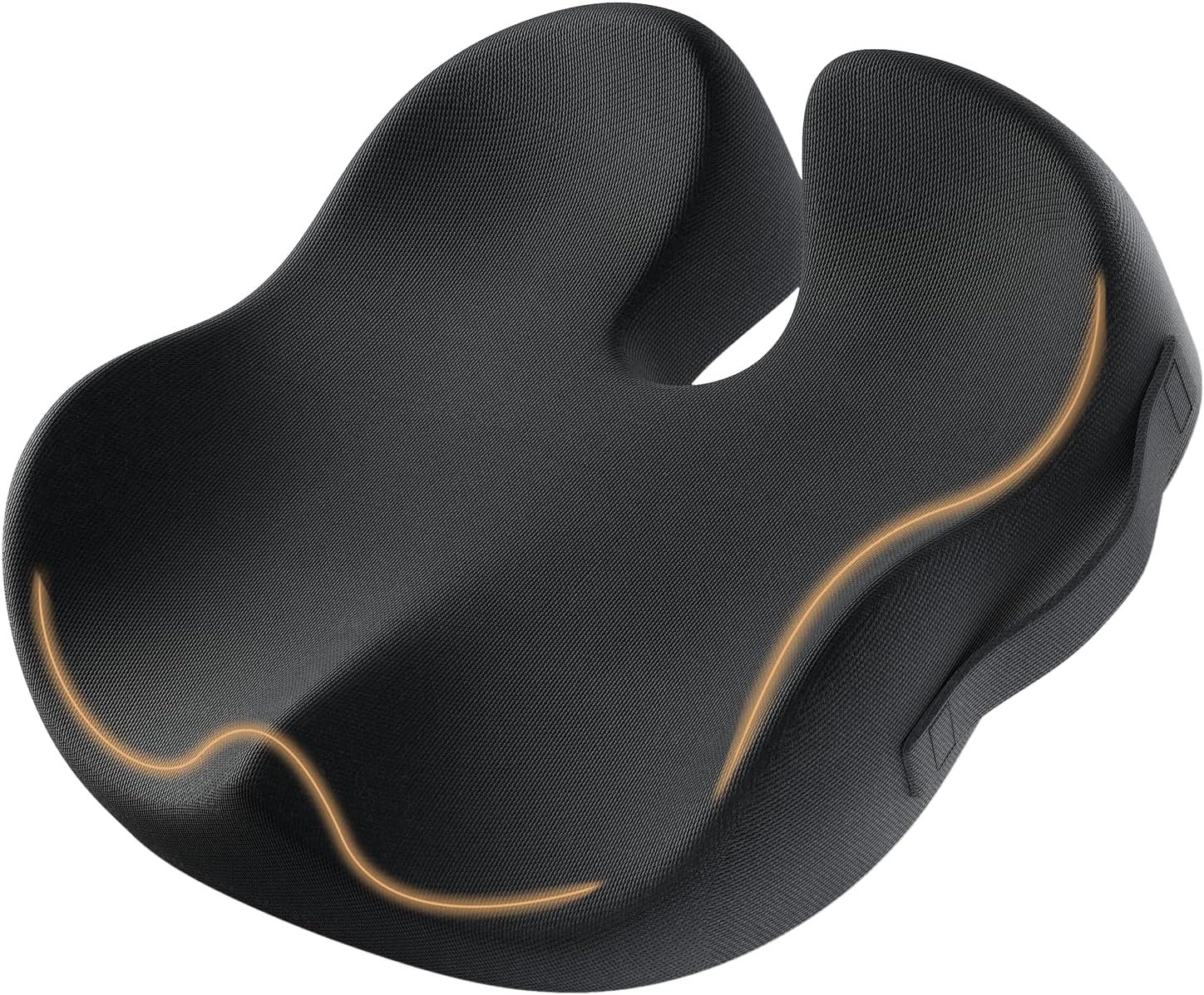ProtoArc Seat Cushion, Office Chair Cushion for Sciatica, Black