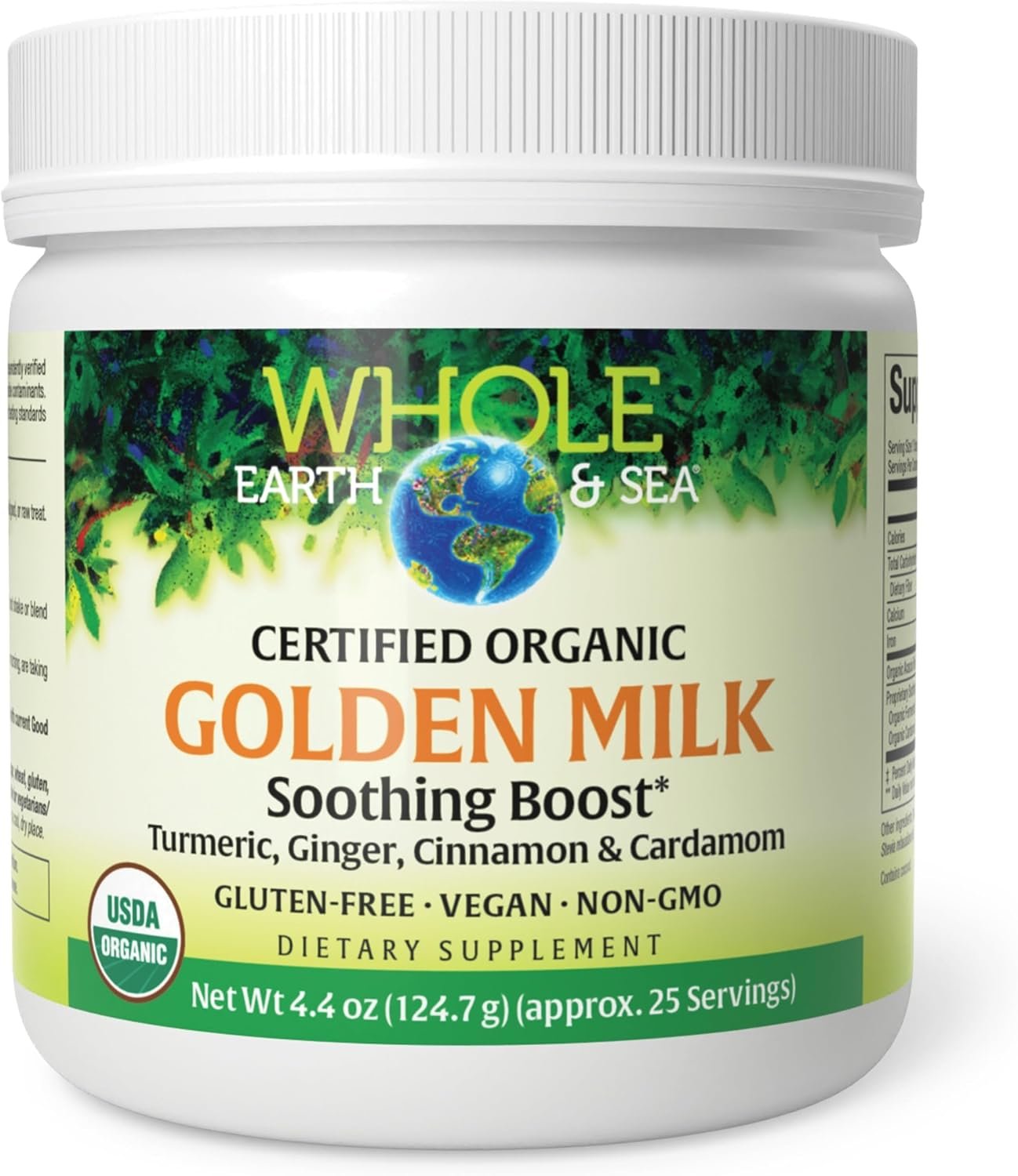 Whole Earth & Sea Golden Milk Soothing Boost Powder*, 4.4 oz