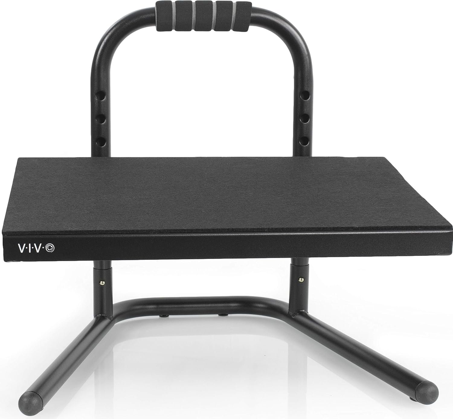 VIVO Black Ergonomic Height Adjustable Foot Rest Platform, STAND-FT01