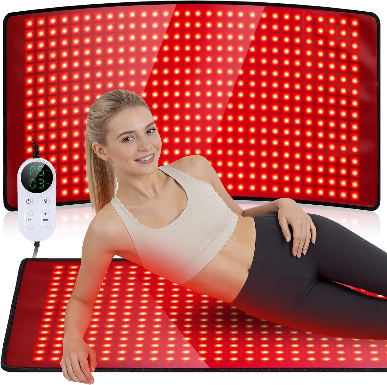 Red Light Therapy Mat for Full Body 33″ x 17″ 660nm& 850nm