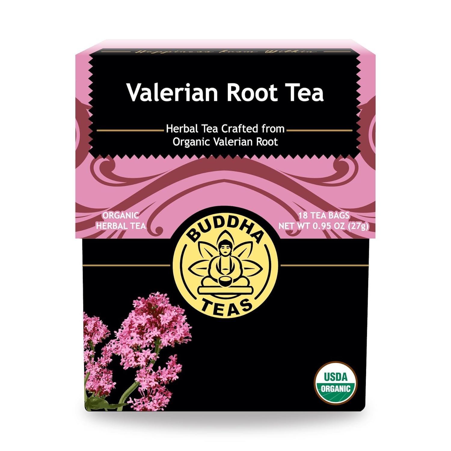 Buddha Teas Organic Valerian Root Tea – Herbal Tea, Caffeine Free