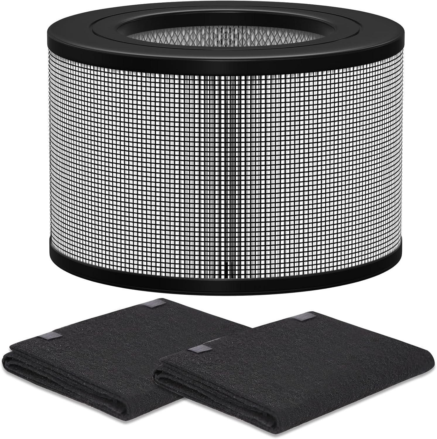 Ontheone 50250-S HEPA Filters Replacement & Carbon Pre-Filter Set Compatible with Honey-well 24000 24500 50250-S 52500 Air Cleaner Purifier, Part Number 24000, (1 HEPA + 2 Carbon Pre-Filter)