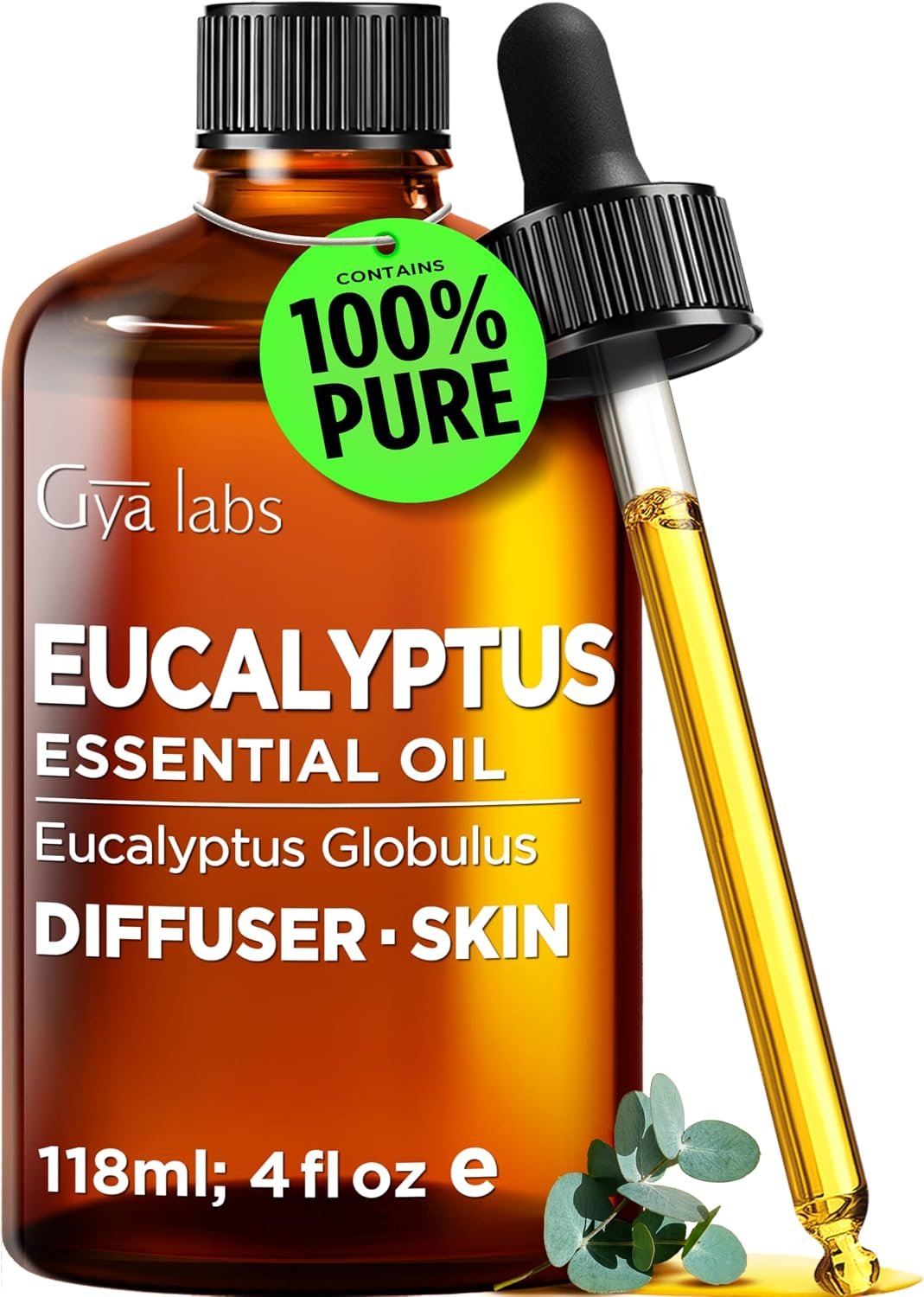 Eucalyptus Essential Oil for Skin, Hair & Diffuser – 4 Fl Oz