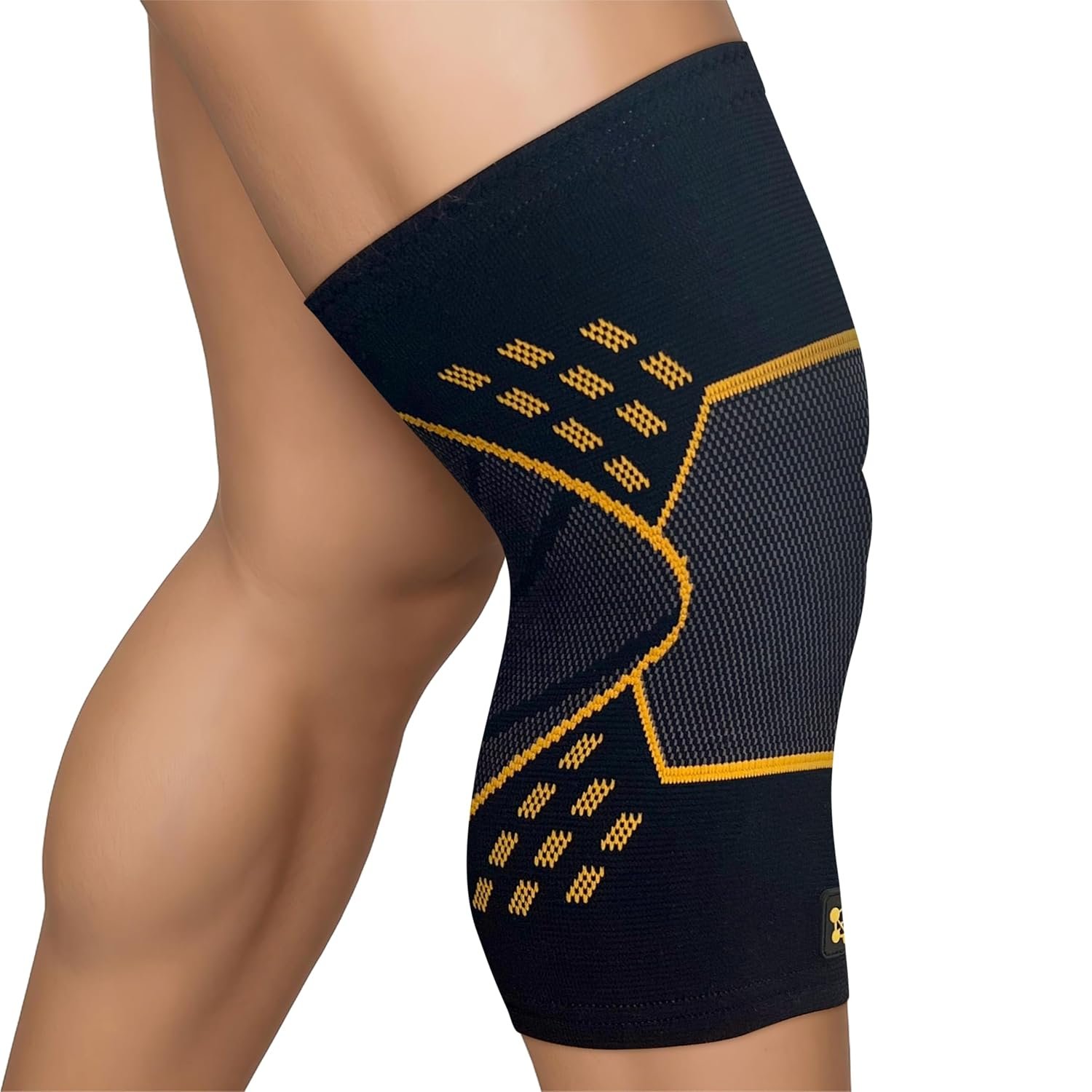 CopperJoint Copper Infused Knee Support Sleeve Women & Men, Single, XLarge