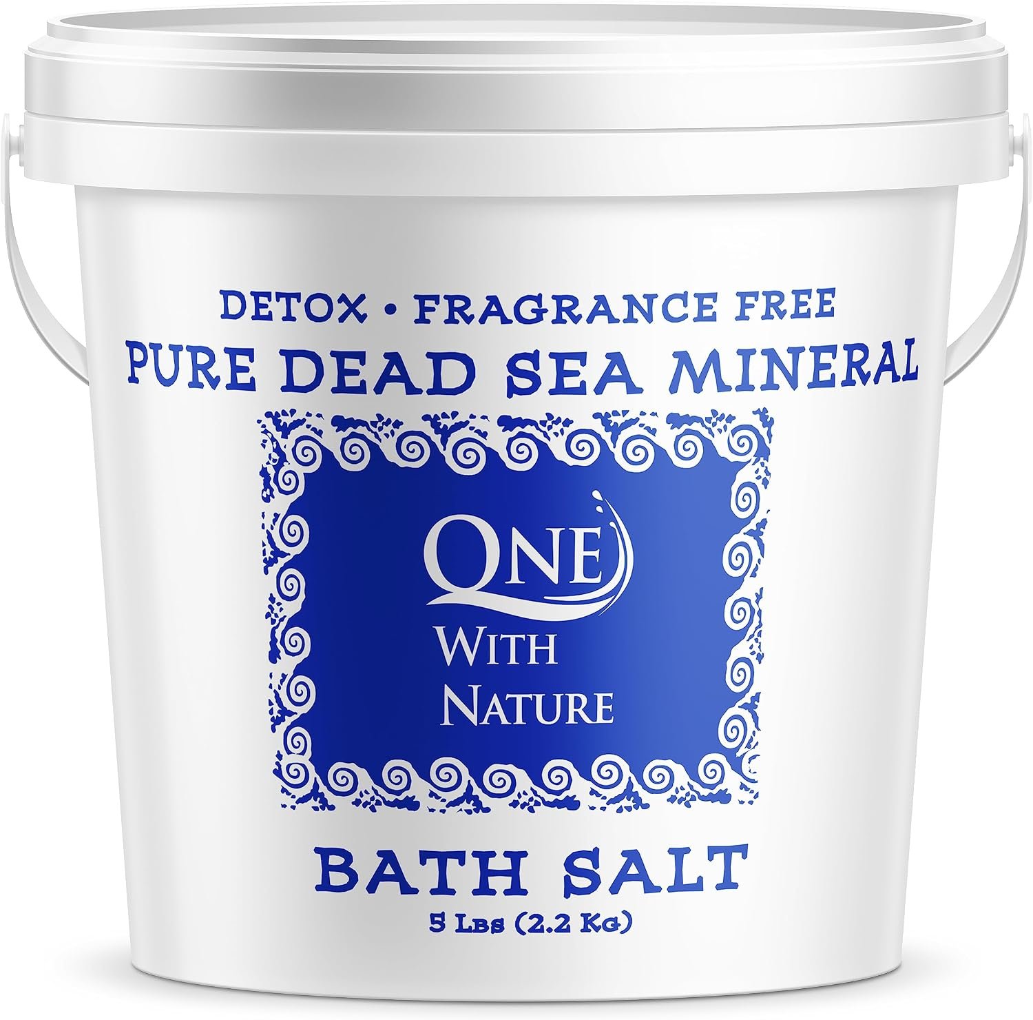One With Nature Dead Sea Salt for Bath & Soaking, 5 lb Mineral Bath Salts