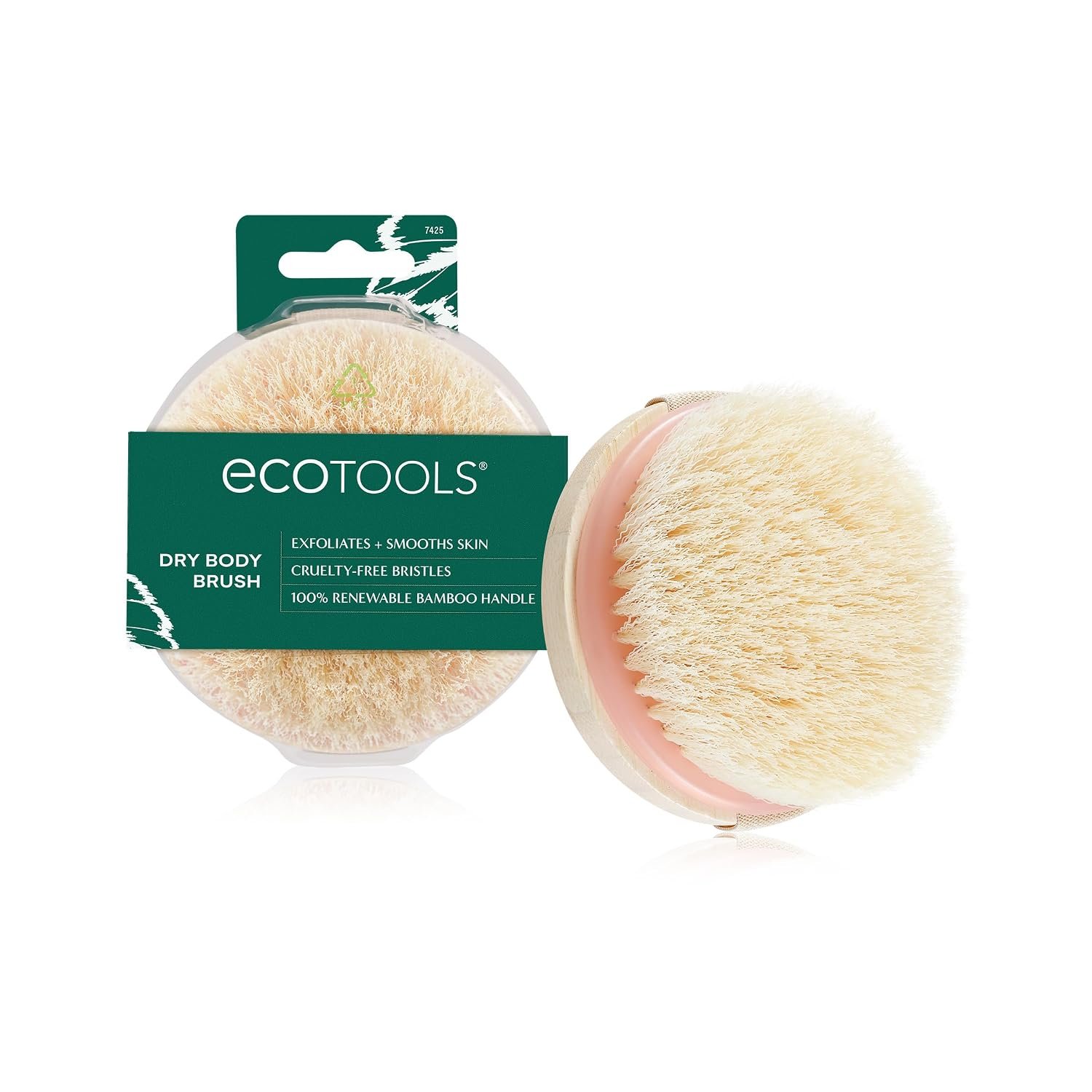 EcoTools Dry Body Brush for Dry Brushing, Smooth Skin, 1 Count