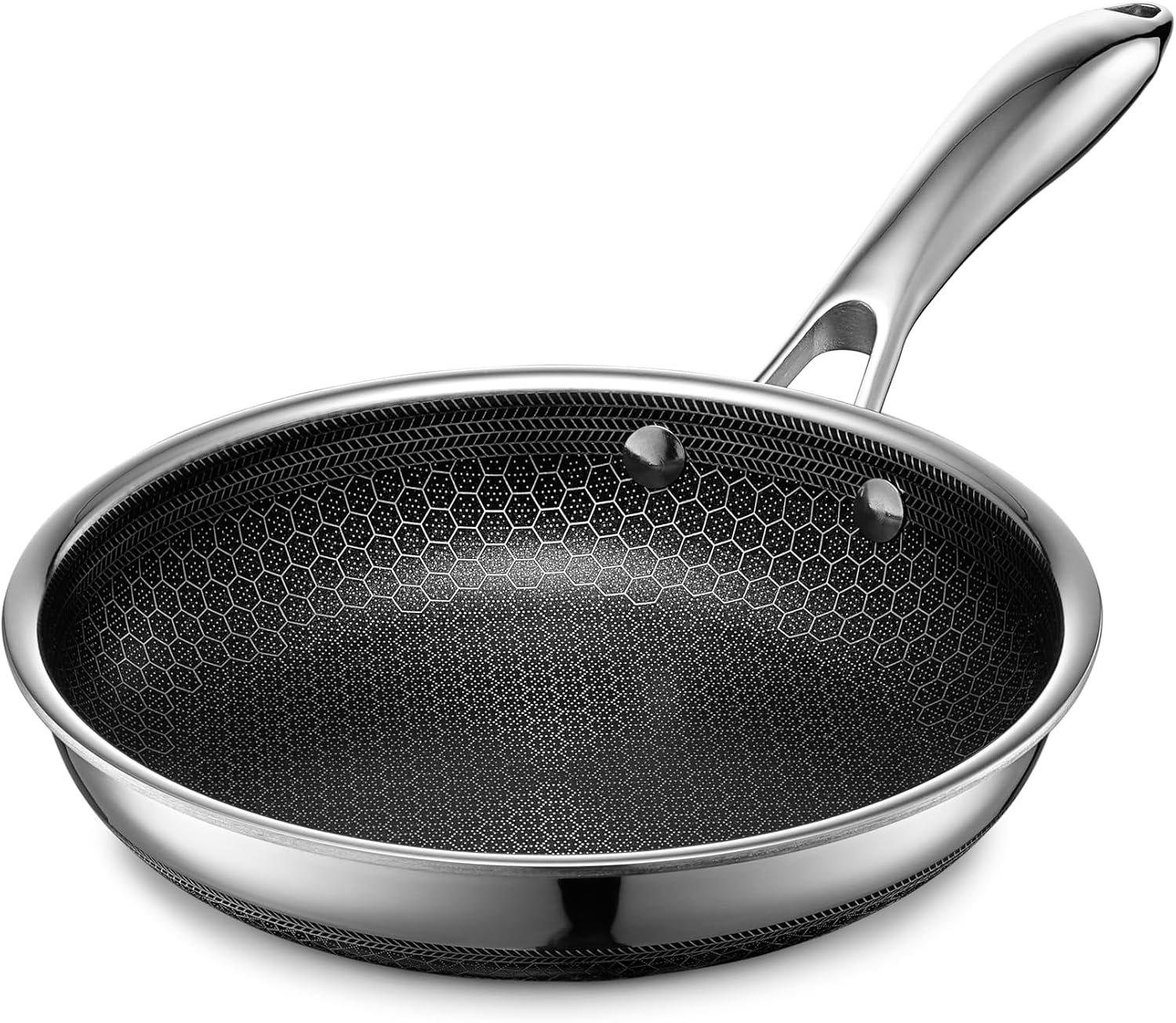 HexClad 8″ Hybrid Nonstick Frying Pan, Dishwasher & Induction Safe