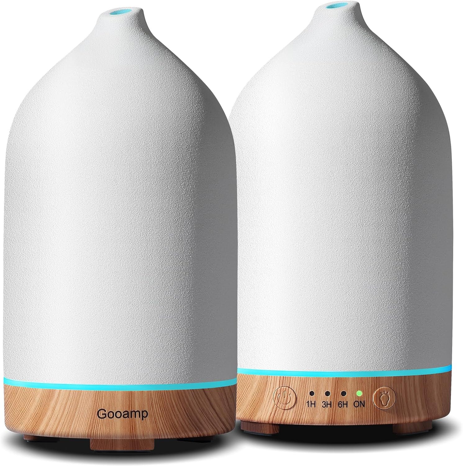 Gooamp Ceramic Essential Oil Diffuser for Home (Set of 2) Air Humidifier