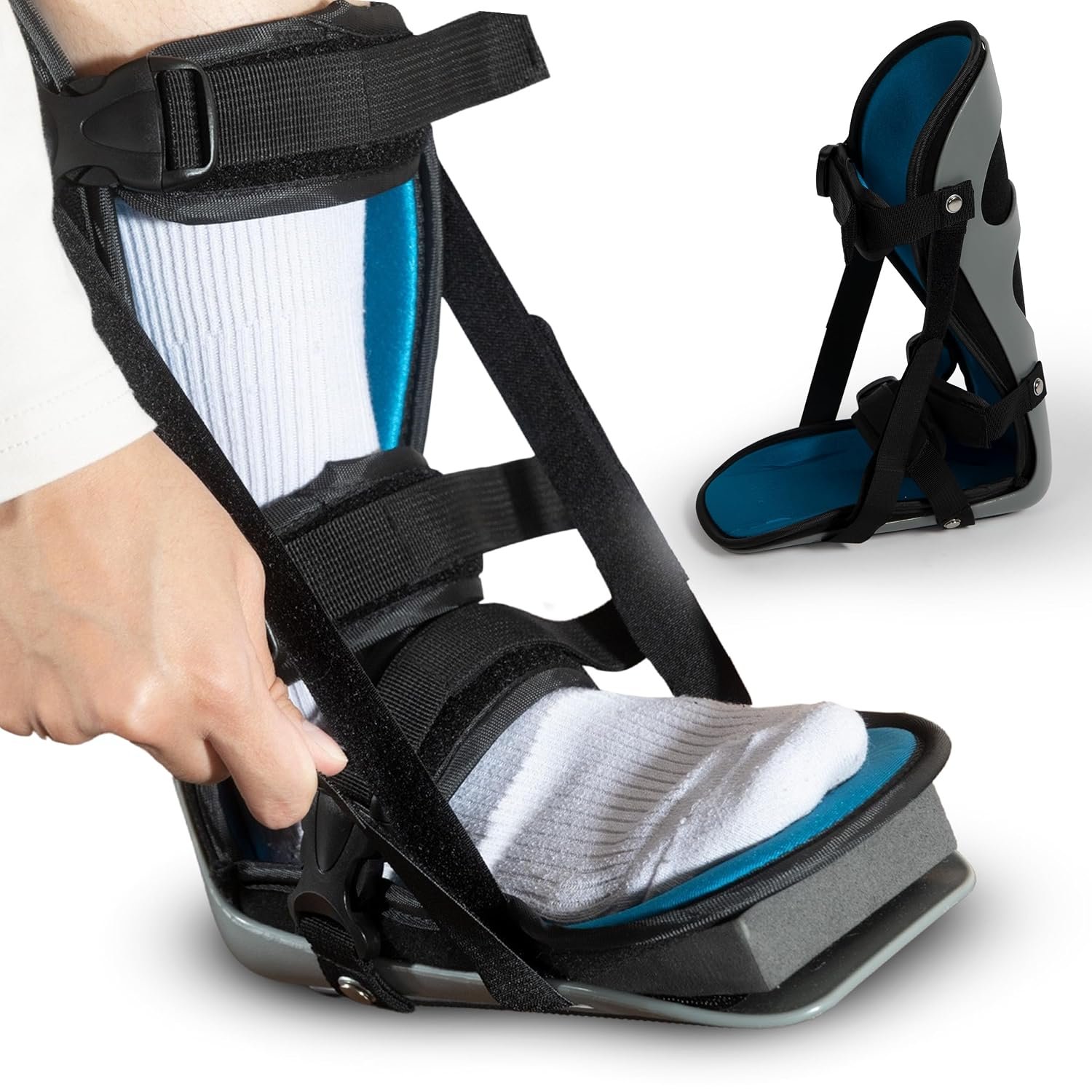 Alpha Medical Plantar Fascitis Night Splint Heel & Foot Pain; P.F. Brace L4398 (Small {Men’s shoe size less than 7 / Women’s shoe size less than 7.5})