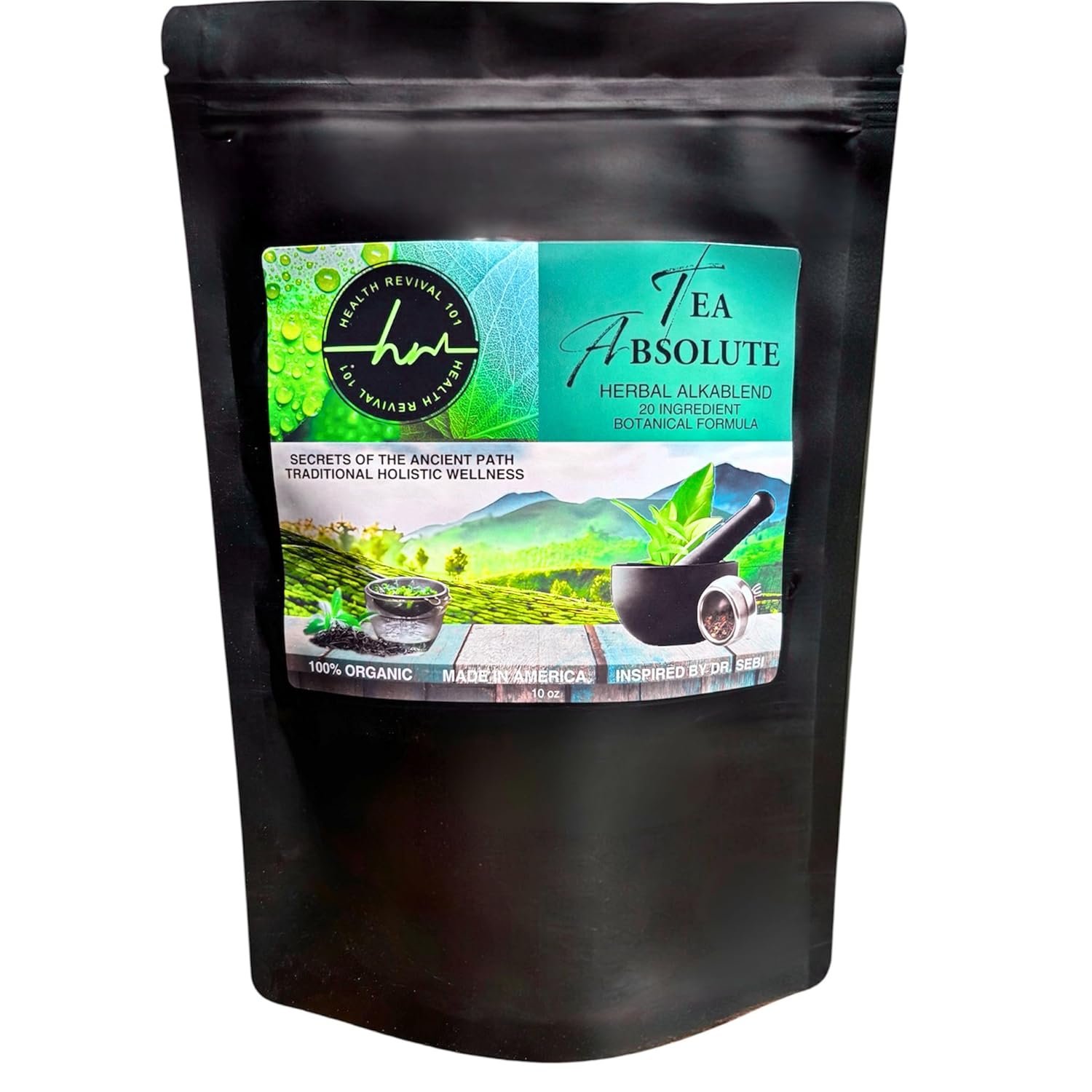 Herbal Alkablend Nighttime Organic Detox Tea – 20-Herb Loose Leaf Sleep