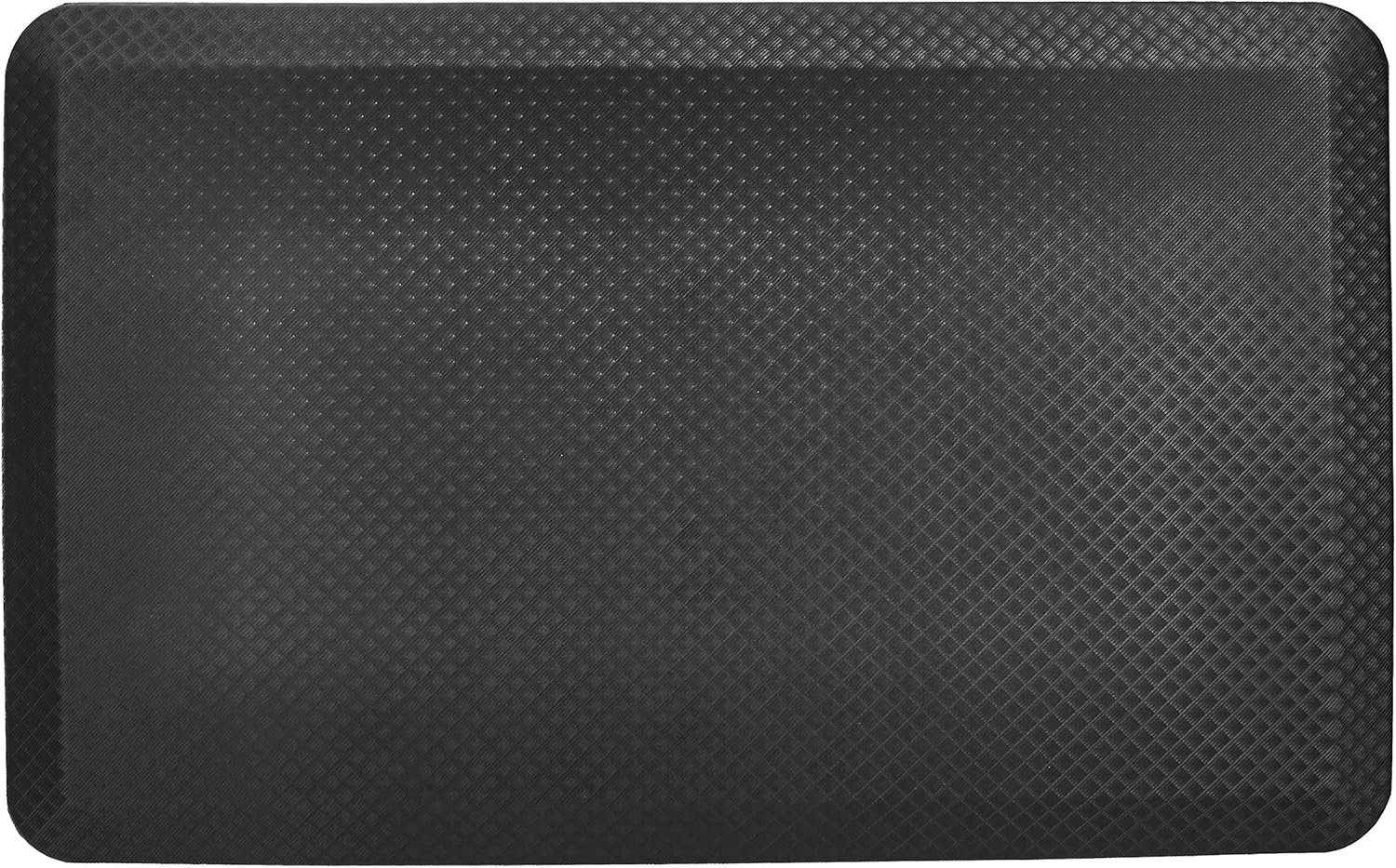 Amazon Basics 3/4″ Rectangular Durable Anti-Fatigue Supportive Comfort Standing Mat, 32″ x 20″, Black