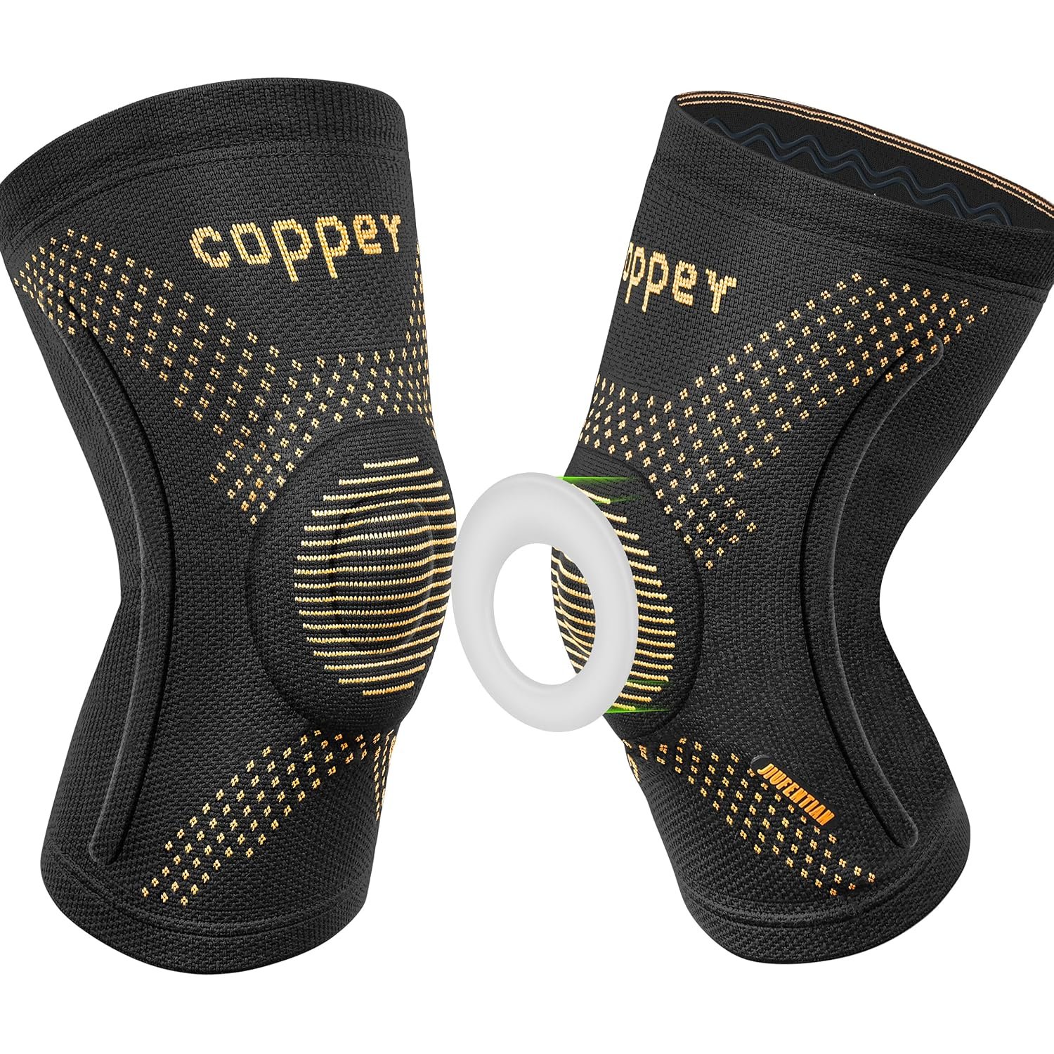 Knee Braces for Arthritis Pain with Side Stabilizers (2 Pack, Large)